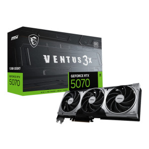 MSI Nvidia GeForce RTX 5070 Ventus 3X 12GB GDDR7 192-Bit Graphics Card