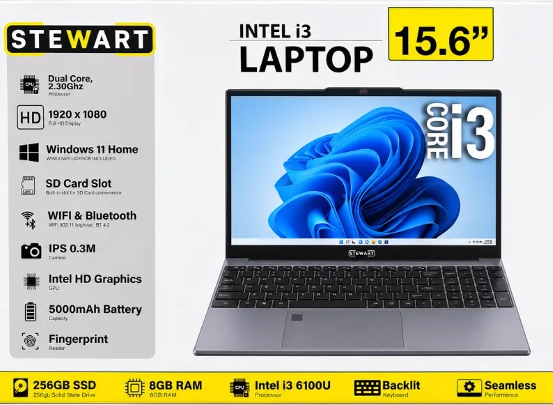 Steward STWLP1516GY Laptop